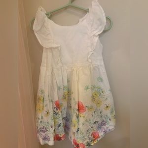 GAP floral ruffle dress 2t